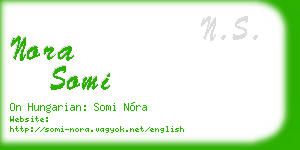 nora somi business card